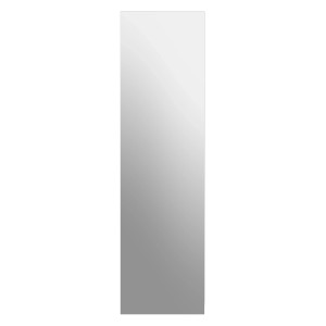 Specchio rettangolare da porta a forma di cristallo, 39x140 cm, per un facile montaggio senza forare.