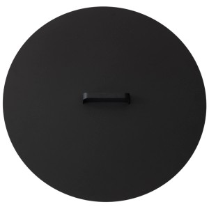 Feu du Jardin Couvercle métallique pour brasero Tria en acier Noir Ø 100 cm