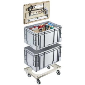 Technocraft Werkzeugkiste Pro Flex 170-tlg. auf Rollen mit Werkzeug bestückt.