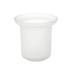 Vetro di ricambio satinato tesa® per scopino WC, compatibile con le serie EKKRO, Hukk, LOXX, LUUP e MOON.