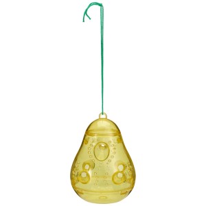 Trappola per vespe gialla a forma di pera (2 pz) con cinturino, Ø 10 cm.