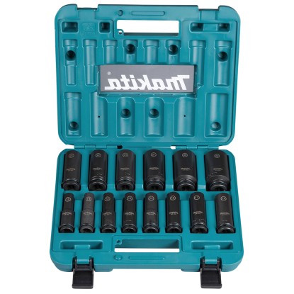 Makita Steckschlüssel-Set Impact Black 1/2" Metall 14-tlg.