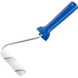 LUX PRO Farbroller Lacke, blau-gelb, Ø 2,5 cm x 10 cm. Ideal für lösemittelhaltige Lacke.