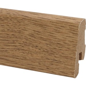 Plinthe Modern 40 en chêne foncé, plinthe MDF pour transition sol-mur.