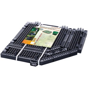 Grille de fond Garantia pour composteur, noire, protège des rongeurs, convient aux composteurs de 400 à 900 l.