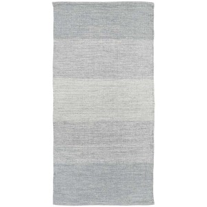 Tappeto Andiamo Opland tessuto a mano, grigio, 60x120 cm, passatoia in cotone.