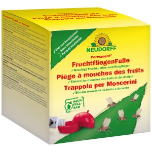 Piège à mouches des fruits Neudorff, Permanent, 30ml. Piège avec attractif pour la lutte biologique contre les ravageurs.