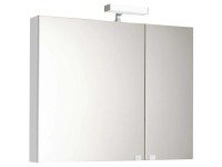 LED-Spiegelschrank lackiert Weiss (HxBxT) 70 x 81 x 15 cm LED-Spiegelschrank lackiert Weiss (HxBxT) 70 x 81 x 15 cm