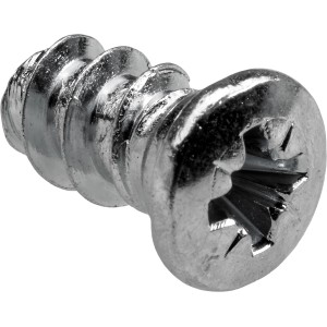 Vis Euro Hettich à tête bombée, Ø 6,3 x 11 mm, acier zingué, cruciforme
