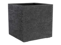 Gartec Pflanzgefäss Fiber Cube Rough Dunkelgrau (HxBxT) 35 x 35 x 35 cm