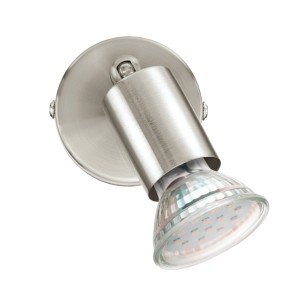 Eglo LED da parete Buzz, nickel opaco, faretto con lampadina GU10