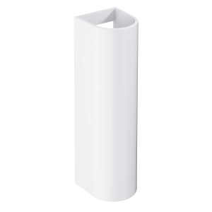Colonna Grohe per lavabo Euro in ceramica, bianco alpino. Colonna lavabo per montaggio a parete.