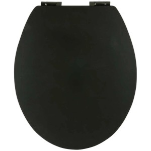 Sanitop-Wingenroth Sedile WC Soft Touch Nero con chiusura rallentata.