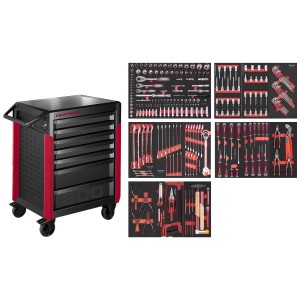 Kraftwerk Servante d'atelier Pro Line PT800, équipée de 283 outils.