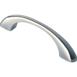 Maniglia per mobili 550 in metallo cromato lucido.