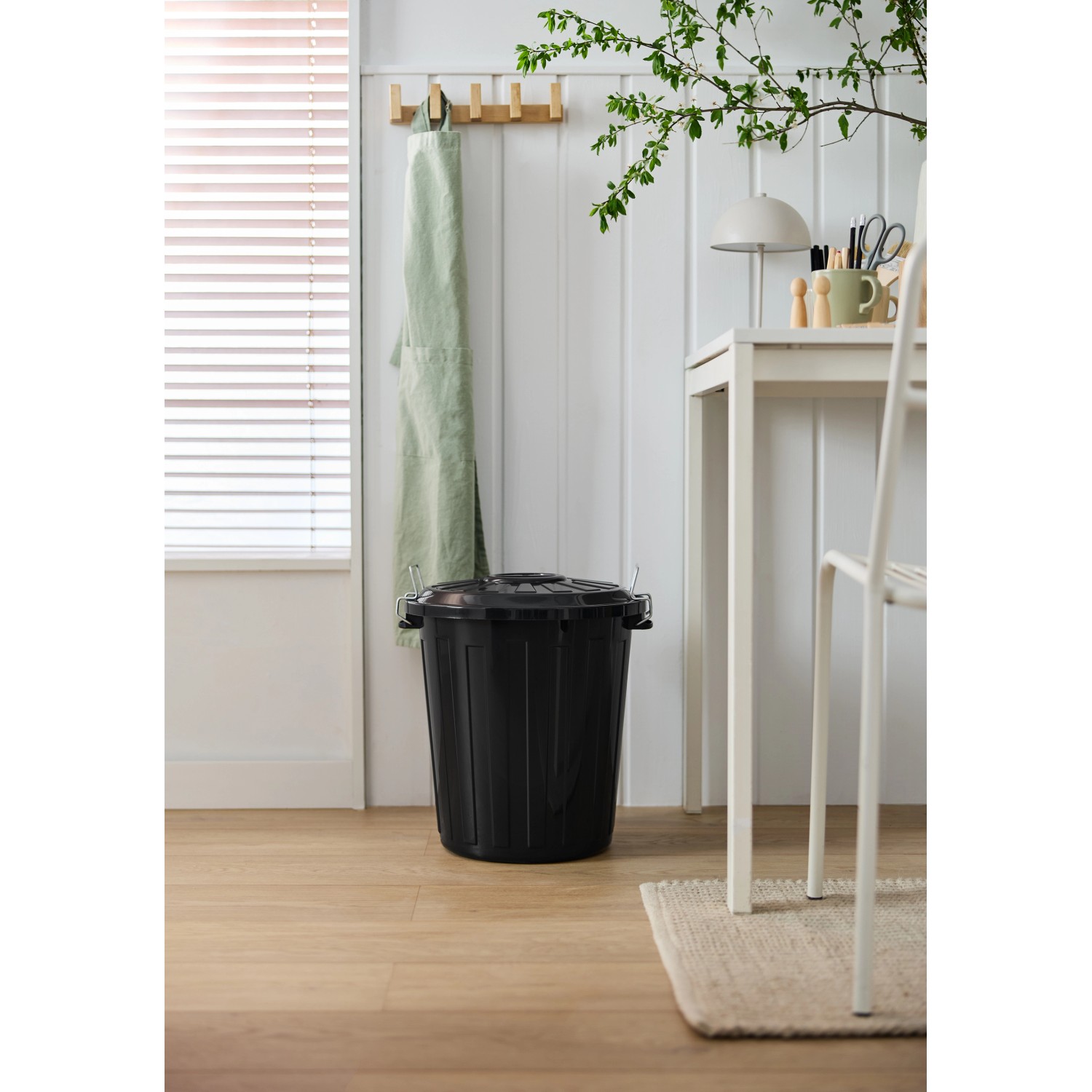 Rotho Grande poubelle universelle Noir 25 l