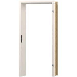 Telaio porta CPL bianco, DIN destro, bianco seta, 202x85x8 cm. Telaio robusto e facile da pulire.