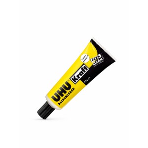 UHU Alleskleber Kraft Flex & Clean, 42g Tube, transparent. Universalkleber für viele Materialien.