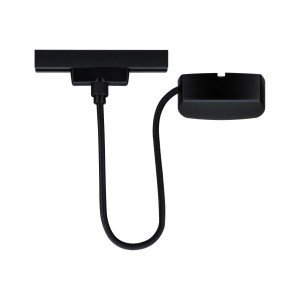 Alimentation de câble Paulmann URail en noir mat pour systèmes de rails.