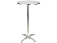 Nouvel Bartisch klappbar Aluminium Silber (HxBxT) 112 x 60 x 60  cm