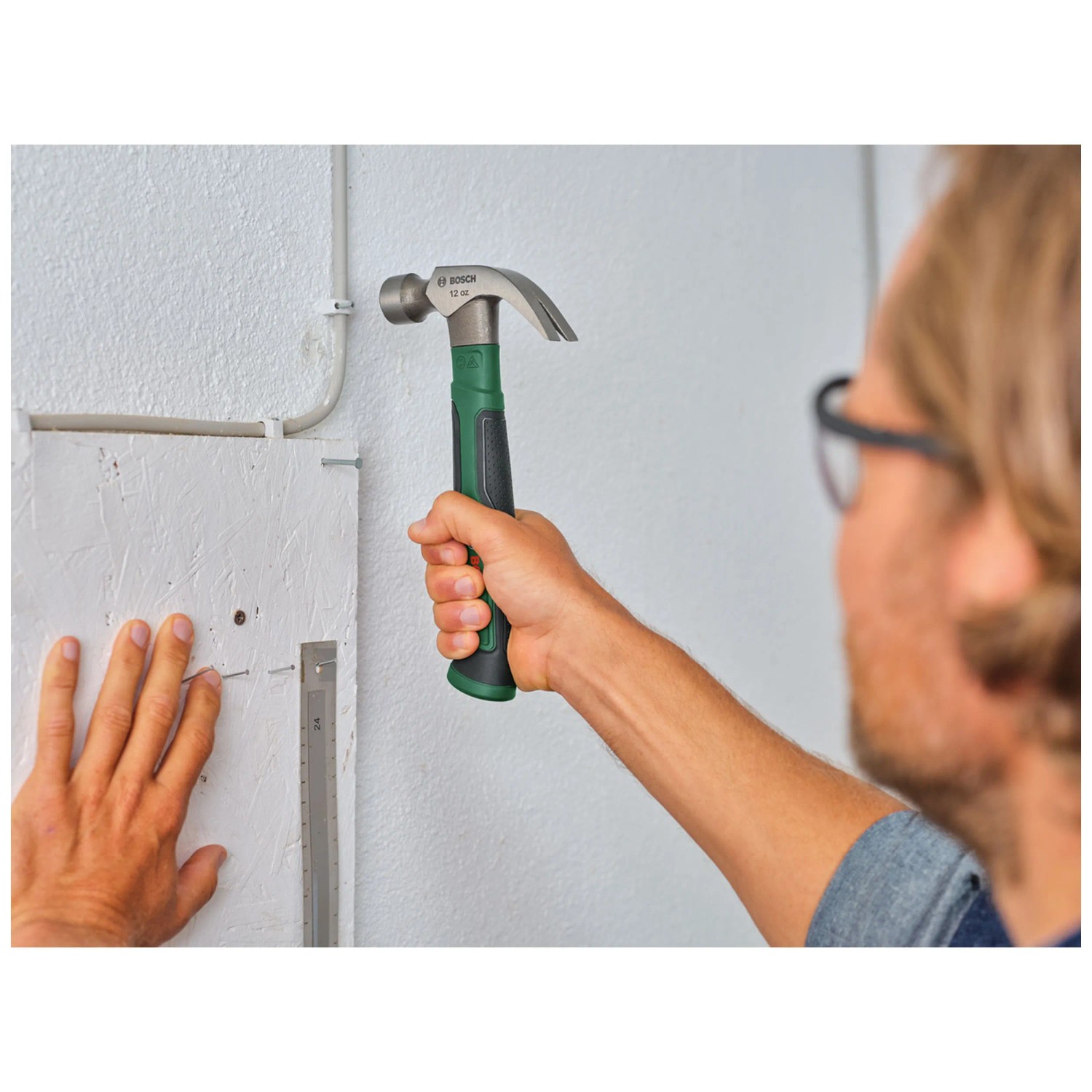 KWB Klauenhammer 4457-26, 450g Mit Hickory-Holzstiel – Gehärtet & Poliert, GS-geprüft