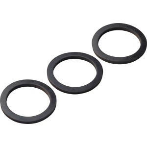 Lot de 3 joints de siphon, Ø 35/45 mm, en caoutchouc pour des raccords de siphon étanches dans la salle de bain, la cuisine et les toilettes.