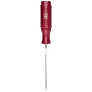 Ciseau à bois Kirschen avec manche en plastique rouge, largeur de lame 4 mm pour le travail du bois de précision.