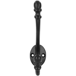 Appendiabiti Siro in metallo nero opaco dal design vintage.