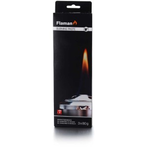 Flaman Pasta Combustibile Sicura Trio, 3 x 80g, per fonduta ecc.