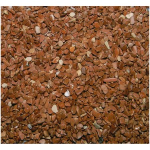 Gravier décoratif Prugna Marrone, grain de 3-8 mm, idéal pour le jardin et l'aménagement paysager.