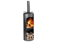 CookKing Gartenofen Faro Stahl Schwarz (HxBxT) 158 x 40 x 40 cm