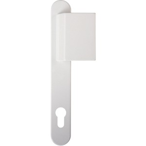 Poignée de porte blanche A915, entraxe 92mm, pour portes intérieures, accessoires de porte.