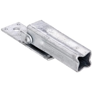 Support de main courante réglable, galvanisé à chaud, pour escaliers et rampes.