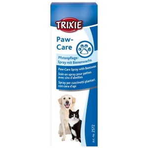 Spray Trixie Paw Care per cani e gatti, flacone da 50ml con cane e gatto.