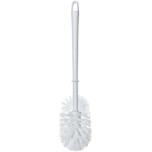 Diaqua Brosse WC de remplacement Granit avec nettoyeur de bord, poils blancs.