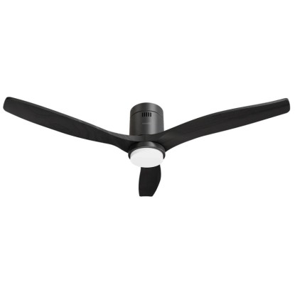 Hombli Smart-Deckenventilator mit LED-Licht Schwarz Ø 132 cm