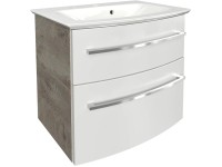 Badmöbel-Set B.Style Nature Oak / Weiss 63,2 cm / 2-tlg.