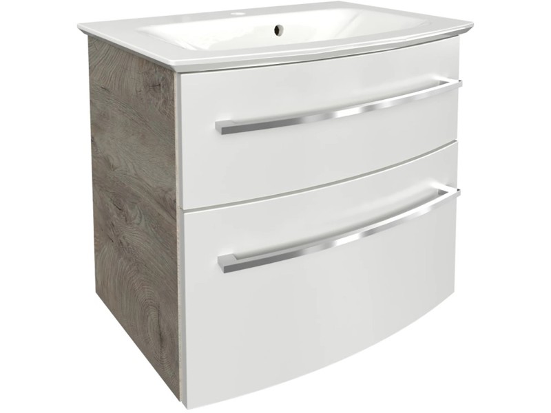 BadmöbelSet B.Style Nature Oak / Weiss 63,2 cm / 2tlg. kaufen bei OBI