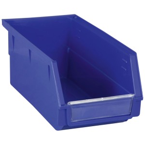 Blaue Kraftwerk Aufbewahrungsbox aus Kunststoff, 270 mm, für Aufbewahrungssysteme.