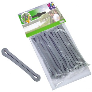 Tensionatori per tenda in gomma grigia, 10 pezzi, per campeggio e accessori.