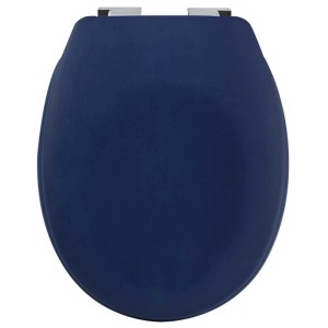 Sedile WC Spirella Neela, Duroplast, blu opaco. Sedile WC con meccanismo di chiusura rallentata.