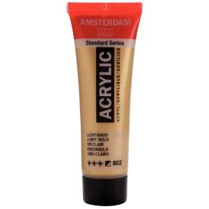 Tube de peinture acrylique Or Riche Amsterdam, Standard Series, 20 ml.