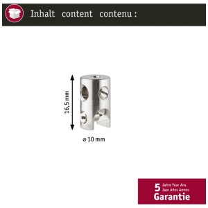 Paulmann serre-câble chromé, lot de 2 pour systèmes de câbles 12V. Accessoires pour systèmes de rails.