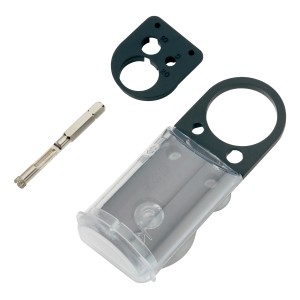 Punta diamantata LUX 10 mm con guida e raffreddamento ad acqua per piastrelle e pietra.