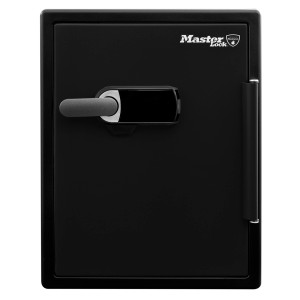 Cassaforte con allarme Master Lock LFW205TWC, resistente al fuoco e all'acqua, 56,5 l, nero-grigio.