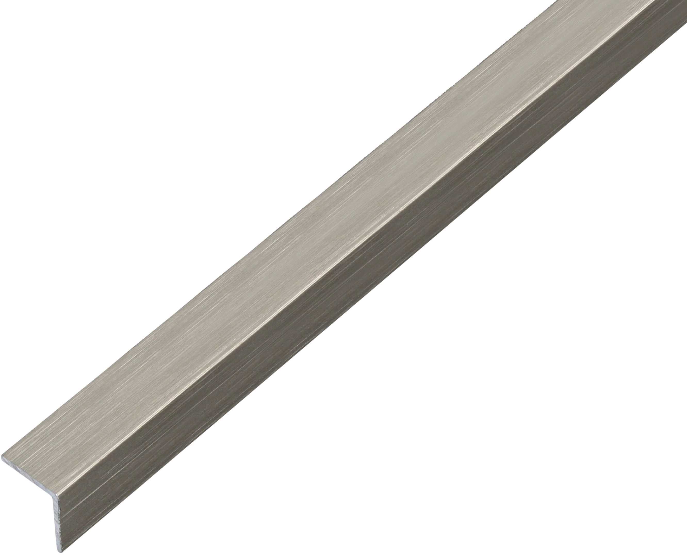 Profilo angolare alluminio design Acciaio inox scuro (HxLxP) 20 x 20 x  1'000 mm