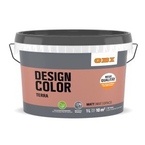 OBI Design Color 1 l Terracotta, pittura murale opaca per interni.