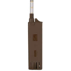 Indicateur de niveau d'eau marron 21cm avec puits d'aspiration pour hydroponie.