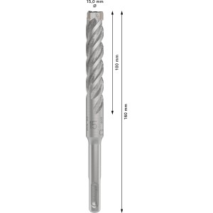 Punta per martello perforatore Bosch SDS Plus-5x, diametro 15 mm, lunghezza 160 mm. Adatto per set di punte.