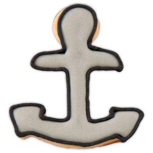 Anker Ausstecher aus Edelstahl, 5,5 cm, ideal zum Backen und Basteln.